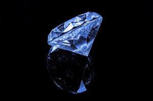 a blue diamond